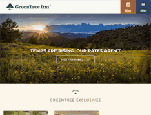 Tablet Screenshot of greentreeinn.com